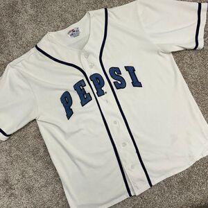 Vintage Pepsi‎ Generationext Jersey Men Size L/XL FLAWED* Spellout (618)